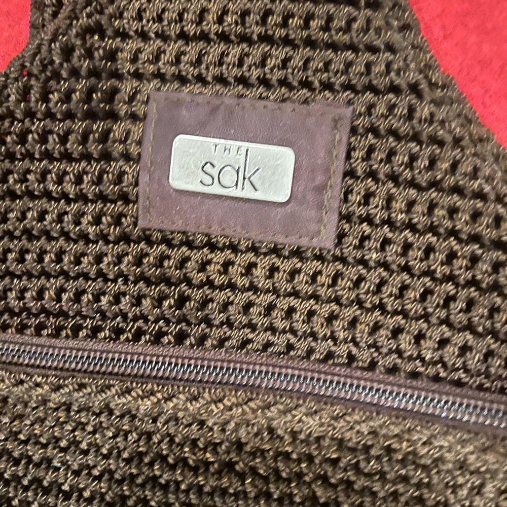 The Sak Brown Crochet  Cross body Shoulder Bag - Picture 2 of 5
